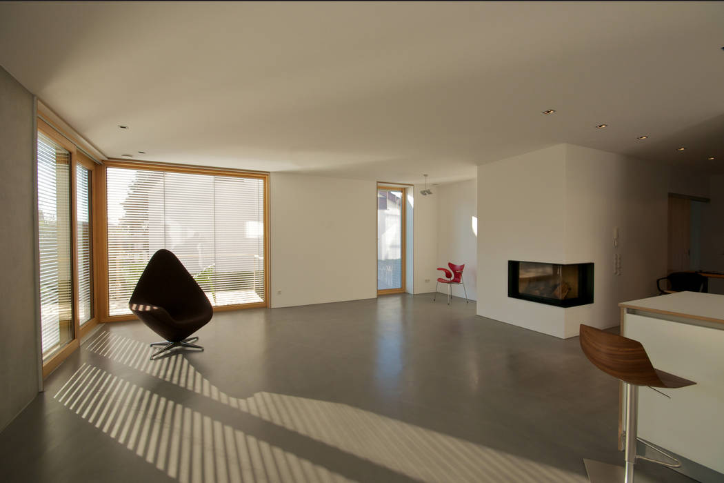 Beton 2+, Udo Ziegler | Architekten Udo Ziegler | Architekten Modern Living Room