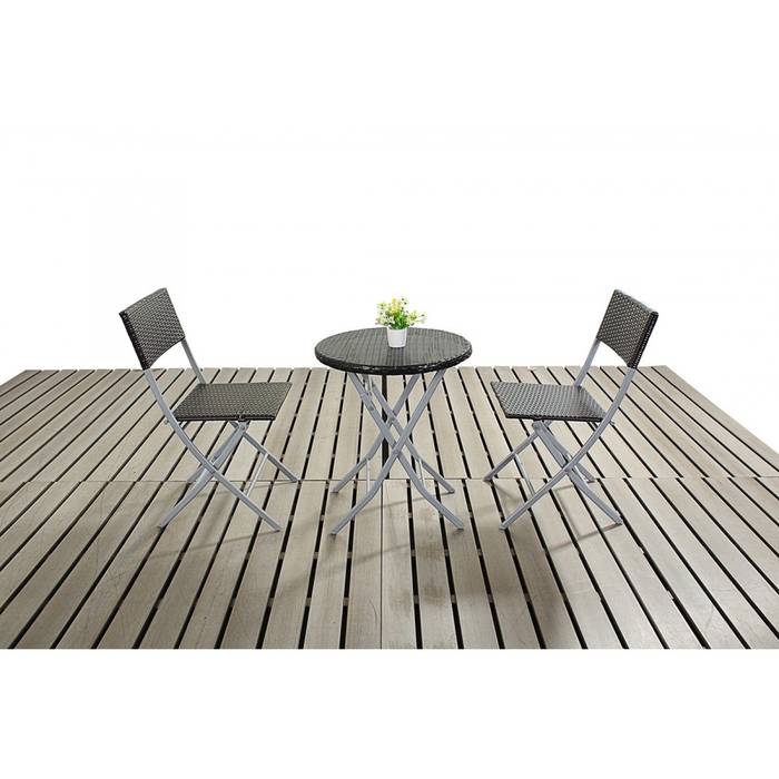 Bonsoni Bistro - Includes Two Folding Chairs and Folding Table Rattan Garden Furniture homify Classic style garden Furniture