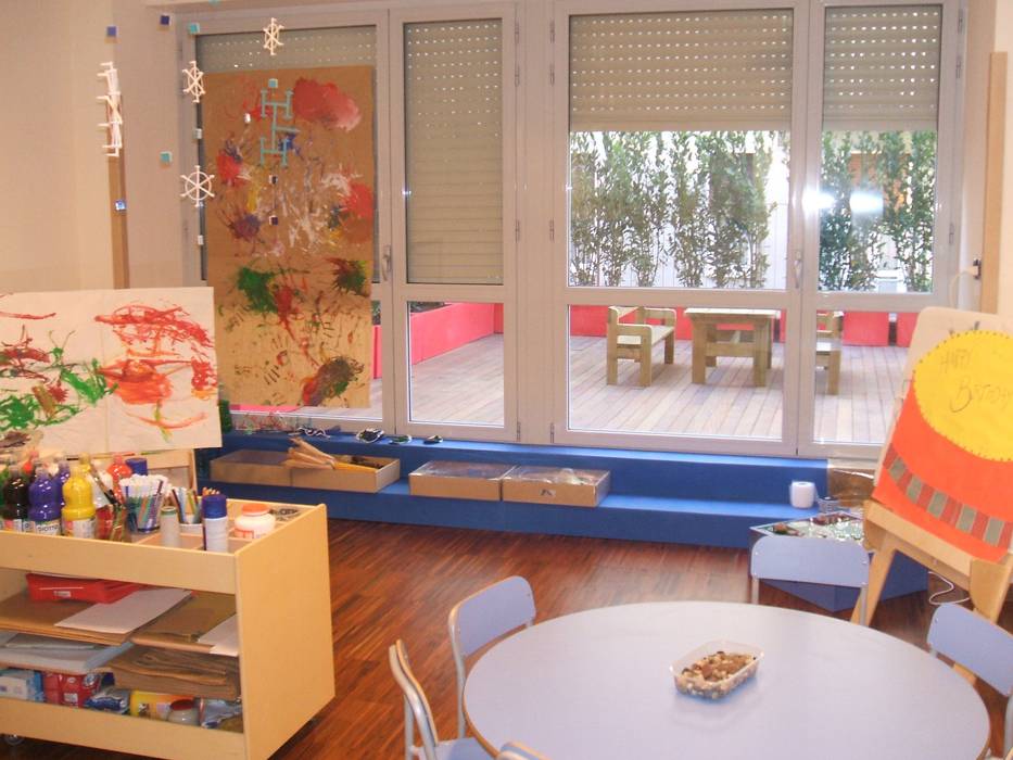atelier delle esperienze Studio L'AB Landcsape Architecture & Building Stanza dei bambini moderna Illuminazione