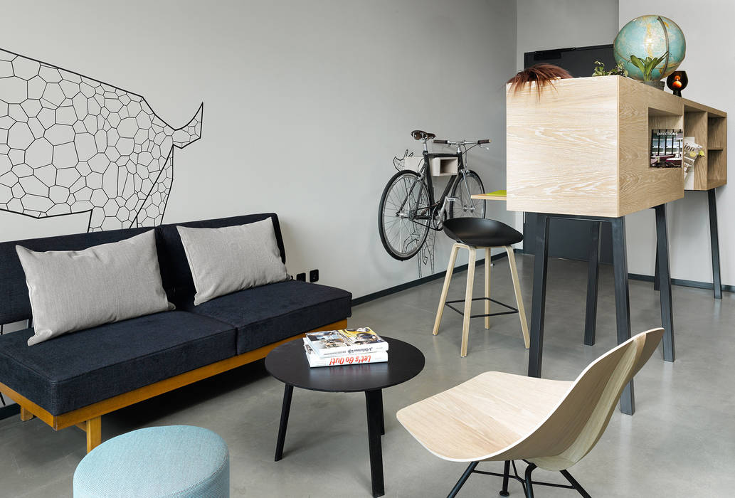 MIKILI Sonderedition für 25hours Hotel Bikini Berlin, MIKILI – Bicycle Furniture MIKILI – Bicycle Furniture モダンデザインの リビング 照明