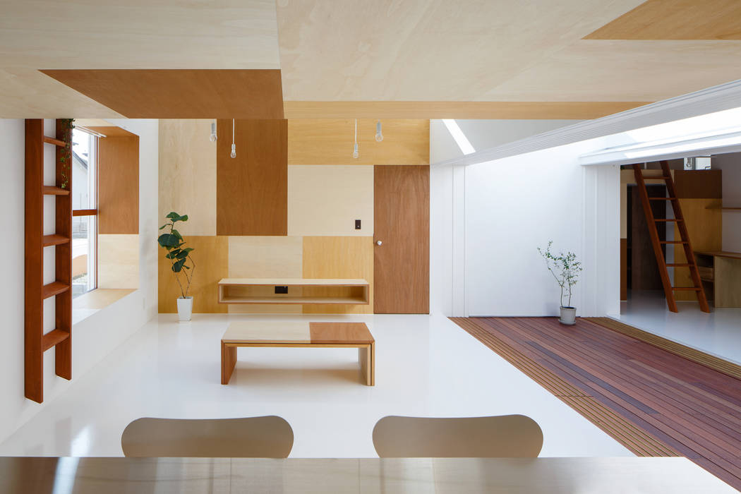 Idokoro, ma-style architects ma-style architects Minimalistische woonkamers