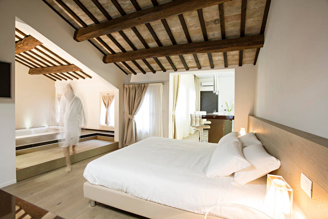 Room&Breakfast Borgo Leoni 18, Bcubo Architetti Bcubo Architetti Ruang Komersial Hotels