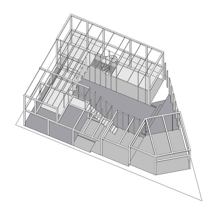 幸手Ｎ邸, 中辻正明・都市建築研究室 中辻正明・都市建築研究室 モダンな 家