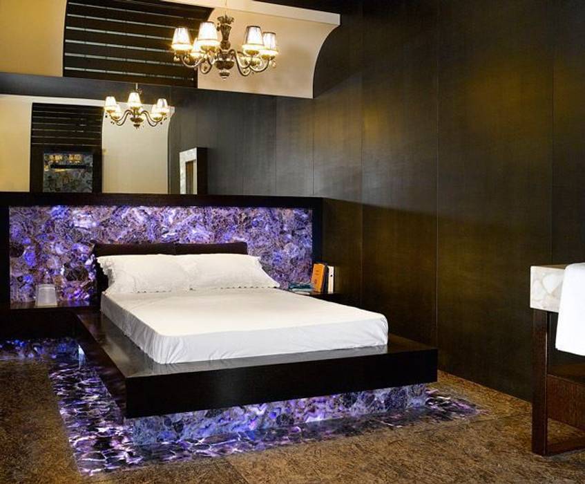 Amethyst Room, Stonesmiths - Redefining Stoneage Stonesmiths - Redefining Stoneage Kamar Tidur Modern Beds & headboards