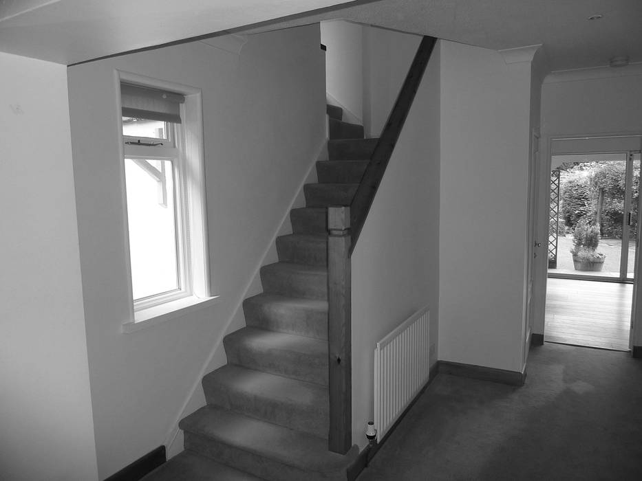 Before image - Staircase: modern by Angel Martin Interiors, Modern