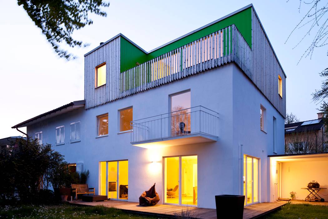 Wohnhaus in Witikon, hausbuben architekten gmbh hausbuben architekten gmbh Nowoczesne domy