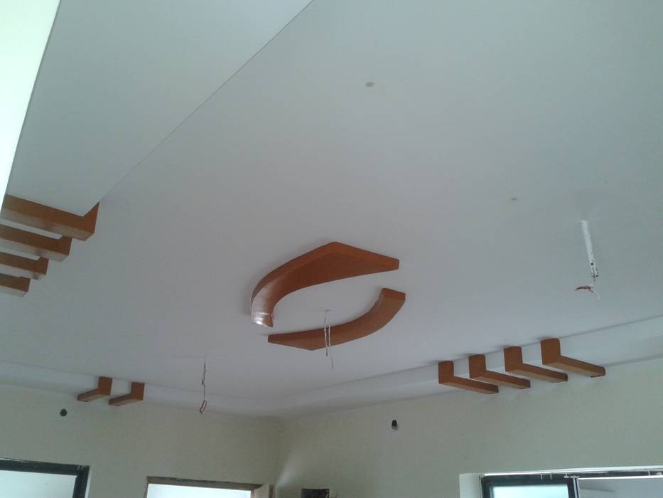 False Ceiling at 8 Streaks Interiors, Eight Streaks Interiors Eight Streaks Interiors Modern living room