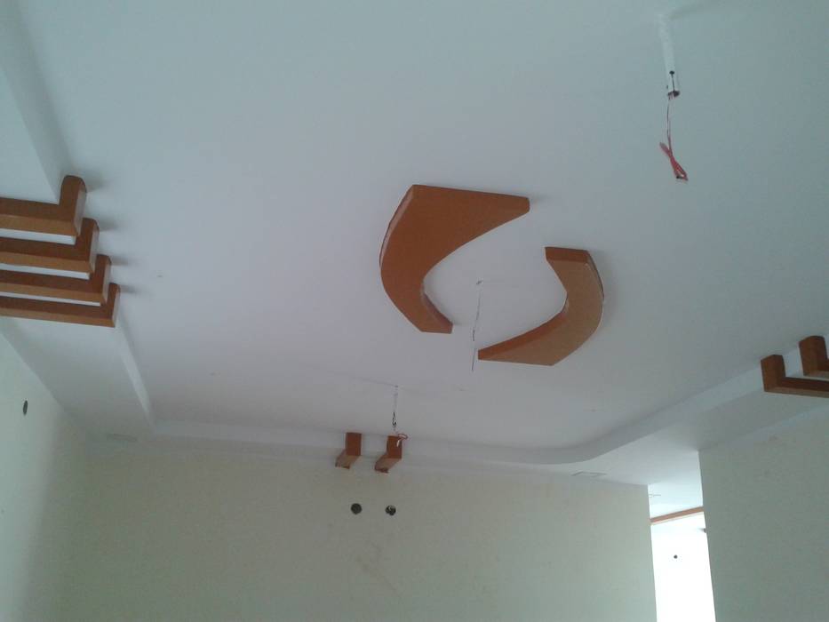 False Ceiling at 8 Streaks Interiors, Eight Streaks Interiors Eight Streaks Interiors Salas de estar modernas