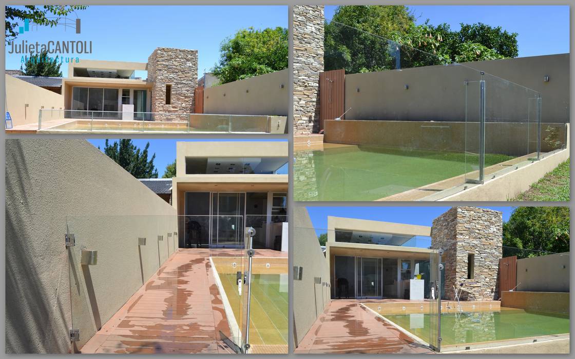 Obra: Quincho y Piscina SG, Arquitectura J Cantoli Arquitectura J Cantoli Casas modernas: Ideas, imágenes y decoración