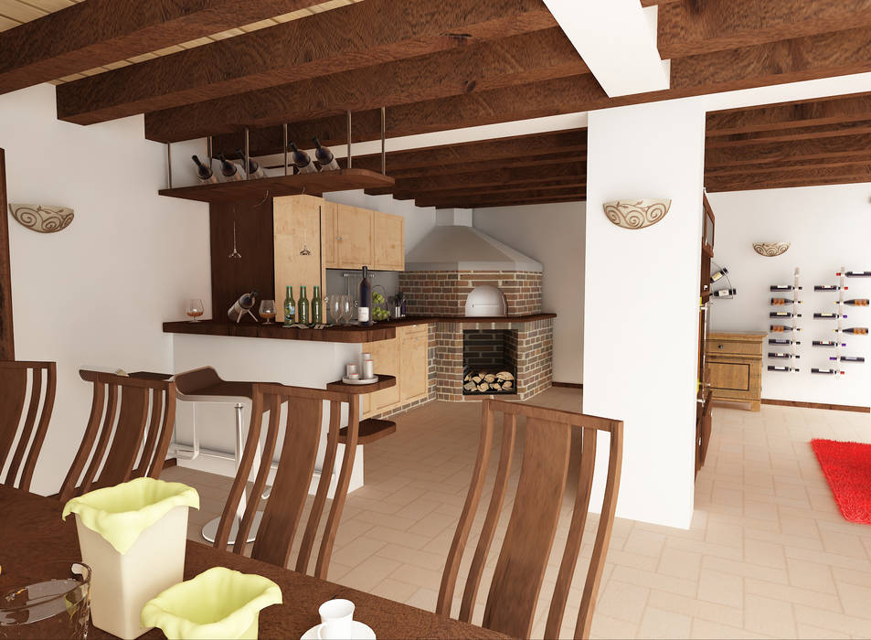 Taverna nelle alture di sestri levante cantina in stile rustico di