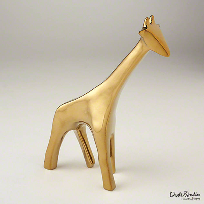 Giraffe - helles Gold by Global Views Sweets & Spices Dekoration und Möbel Klassische Wohnzimmer Accessoires und Dekoration