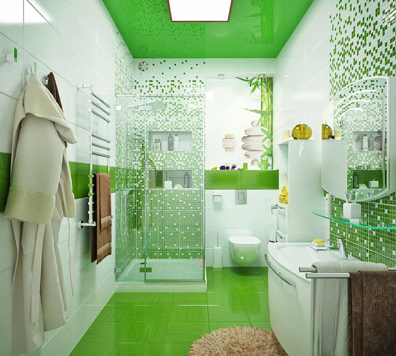 Ванная комната - альтернативные решения Студия дизайна ROMANIUK DESIGN Ванная комната в стиле модерн