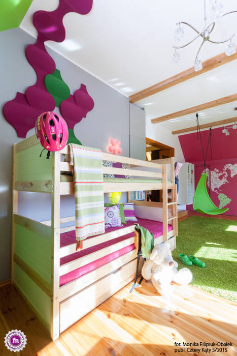 Pokój dzewczynki z akcentem Fluffo Flow 2.0, FLUFFO FLUFFO Modern Kid's Room