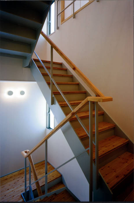 ., MOW Architect & Associates MOW Architect & Associates Modern corridor, hallway & stairs