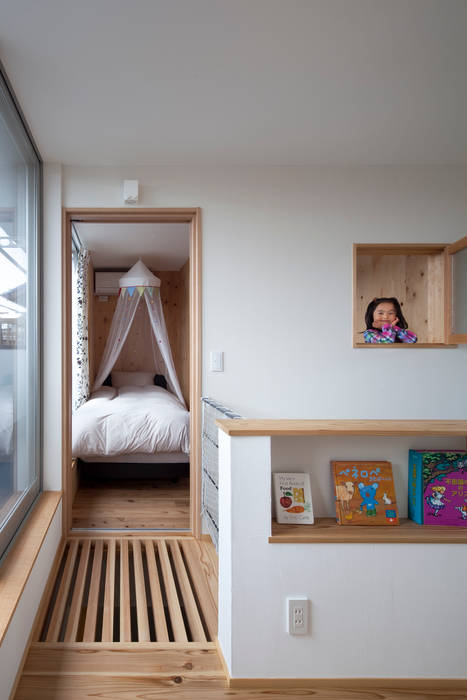 吉之丸の家, タカセモトヒデ建築設計 タカセモトヒデ建築設計 オリジナルデザインの 子供部屋