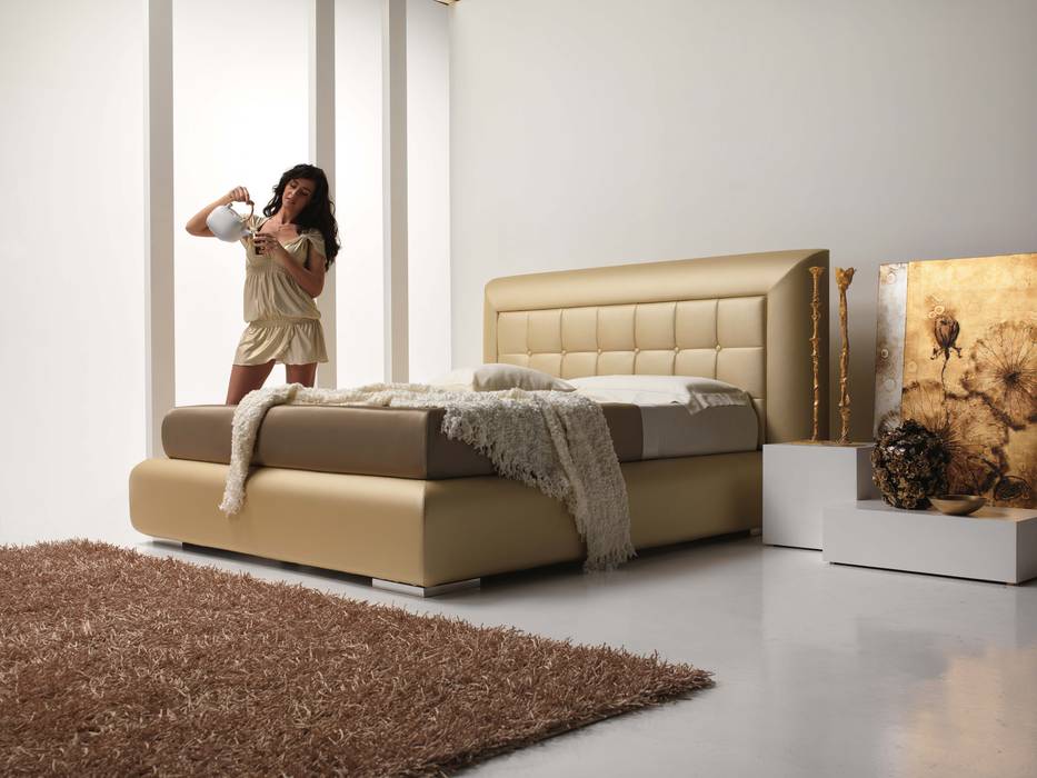 Lord, AGUZZI DESIGN STUDIO AGUZZI DESIGN STUDIO Camera da letto moderna Letti e testate