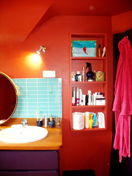 Salle de bains, la menuis' la menuis' Eclectic style bathroom