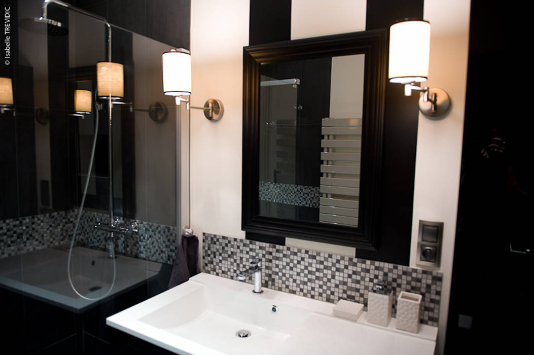 Salle de bain noir et blanc salle de bain moderne par couleur de vie