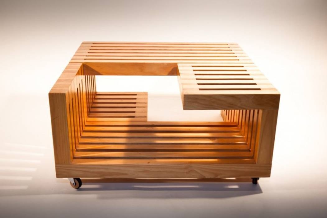 MESA +-, gOO Arquitectos gOO Arquitectos Ruang Keluarga Modern Side tables & trays