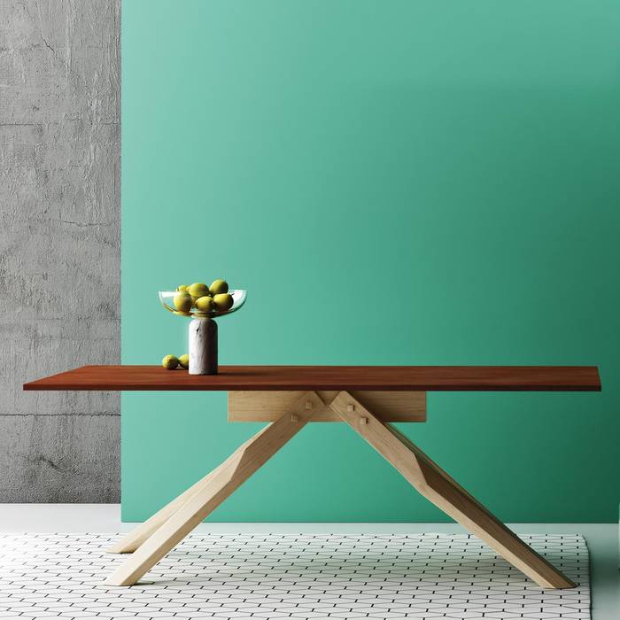 'Horizon' solid wood dining table by Imperial Line homify Modern Dining Room Tables