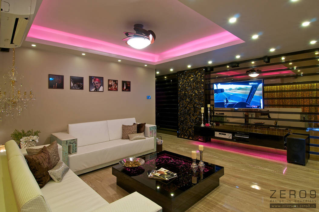 Plush Colours, ZERO9 ZERO9 Salas de estar modernas