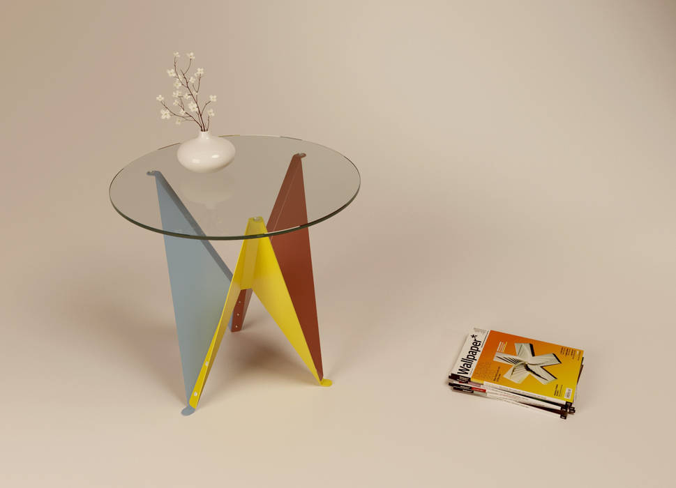 Lily Diego De Conca Architetto Ruang Keluarga Modern Side tables & trays