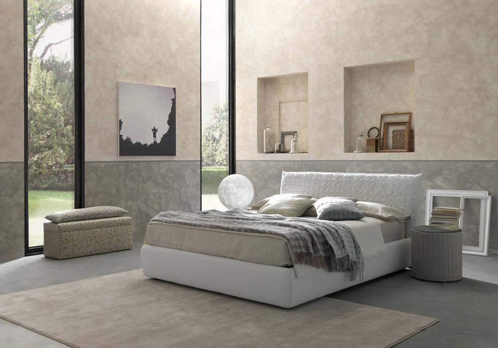 SHEEN, Bolzanletti Bolzanletti モダンスタイルの寝室 ベッド＆ヘッドボード