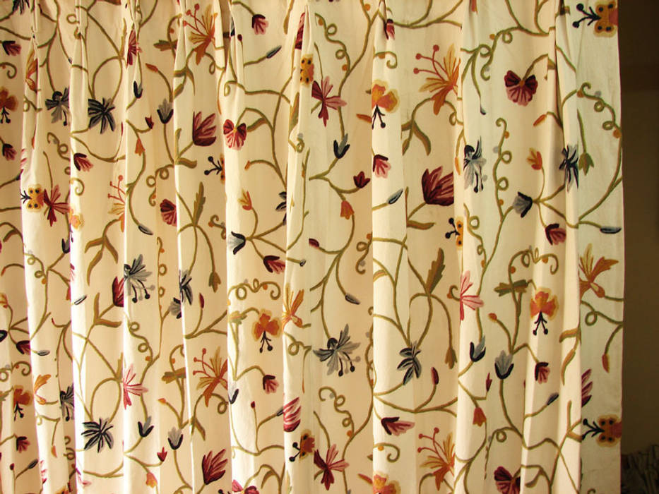 Crewel Fabrics Curtains Drapes By Crewel Fabric From Zia