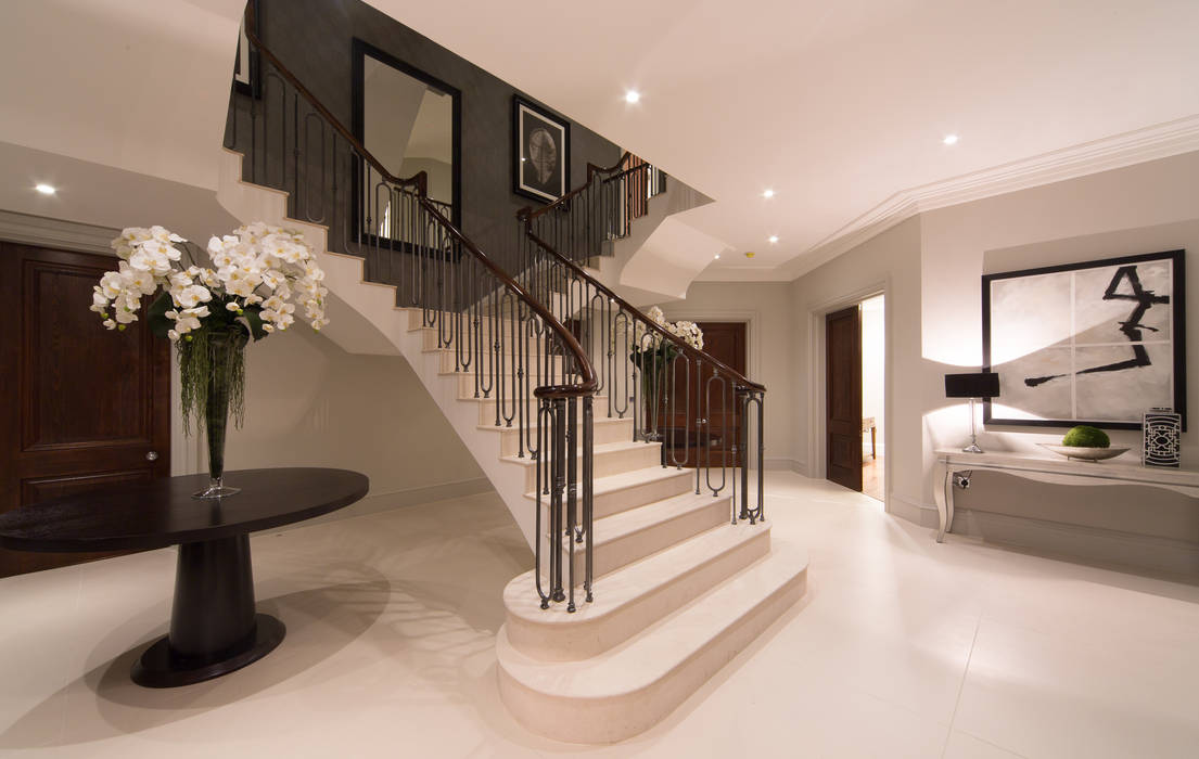 Flairlight Project 1 Oxshott, Tudor House, Flairlight Designs Ltd Flairlight Designs Ltd Modern Corridor, Hallway and Staircase