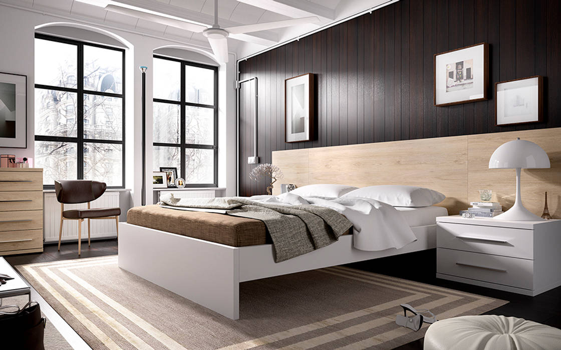 Dormitorios de matrimonio, Mueblalia Mueblalia Modern style bedroom Beds & headboards