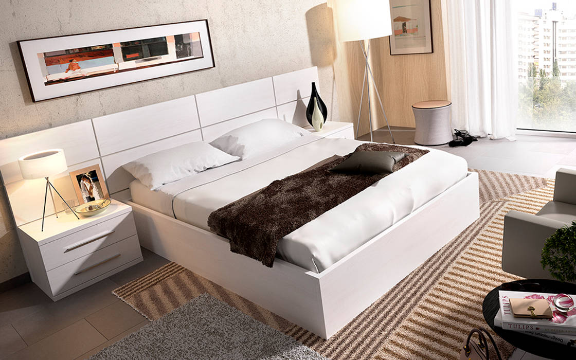 Dormitorios de matrimonio, Mueblalia Mueblalia Modern style bedroom Beds & headboards