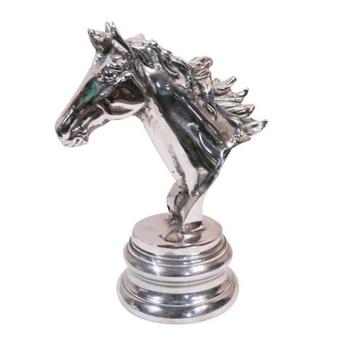 Decorative Nickel Plated Horse Bust Statue M4design Other spaces Sculptures