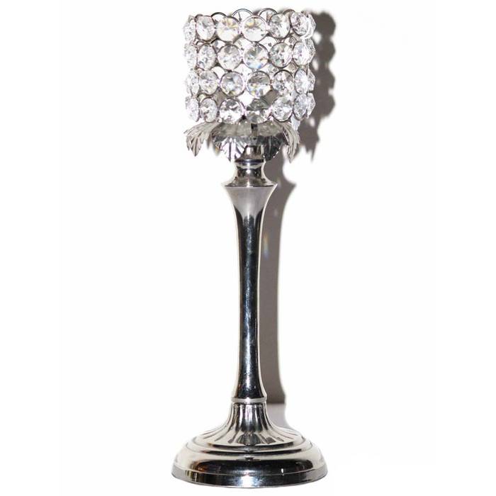 Crystal Cylinder Candle Holders M4design Bedroom Textiles