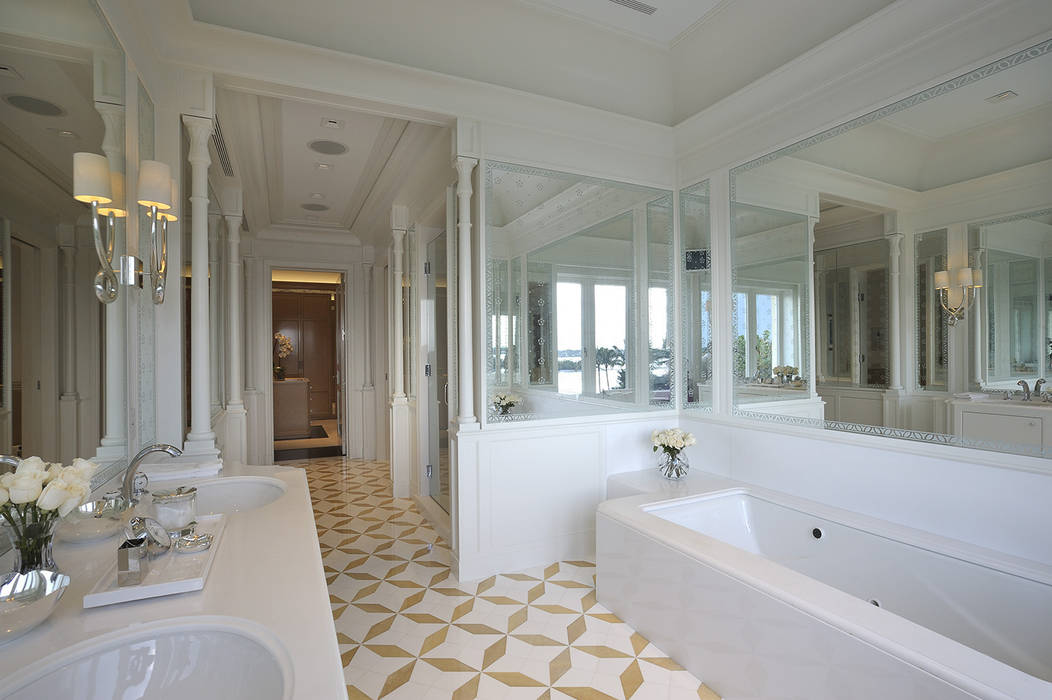 Residenza privata - Palm Beach, Florida, Ti Effe Esse Interiors Ti Effe Esse Interiors Salle de bain moderne