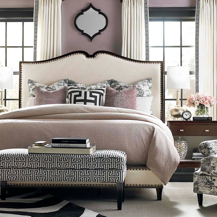 Presidio Upholstered Queen bed ALARUS INTERIORS BedroomBeds & headboards