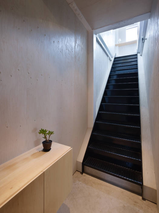 House in Yoro, AIRHOUSE DESIGN OFFICE AIRHOUSE DESIGN OFFICE ミニマルデザインの リビング