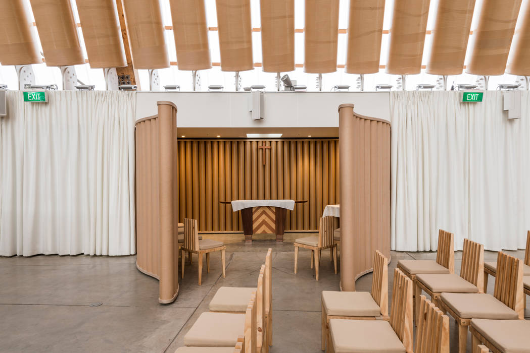 ​Cardboard Cathedral Christchurch, 坂茂建築設計 (Shigeru Ban Architects) 坂茂建築設計 (Shigeru Ban Architects)