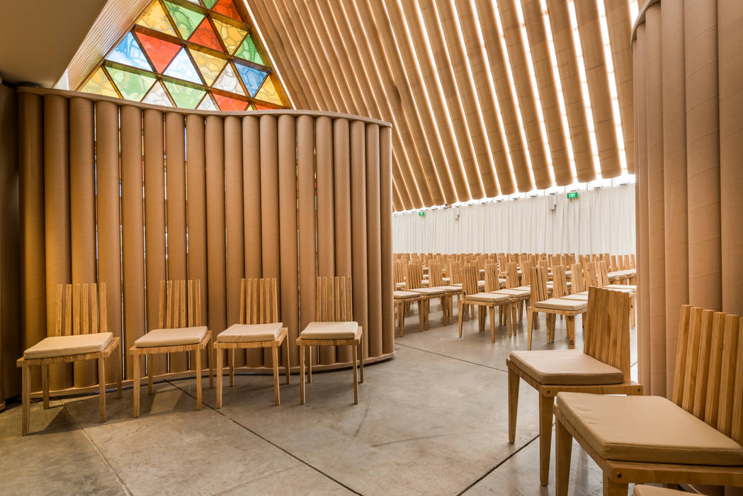​Cardboard Cathedral Christchurch, 坂茂建築設計 (Shigeru Ban Architects) 坂茂建築設計 (Shigeru Ban Architects)