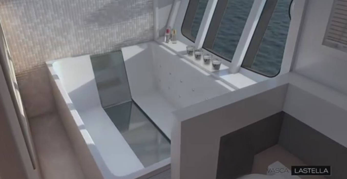 Vasca da bagno reversibilmente estendibile, Studio di architettura Lastella Studio di architettura Lastella Modern Bathroom Bathtubs & showers