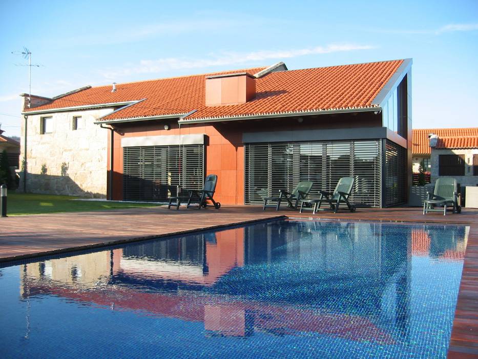 Vivienda en Amoedo, Pazos de Borbén, MUIÑOS + CARBALLO arquitectos MUIÑOS + CARBALLO arquitectos Casas