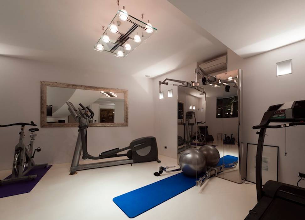 Villa Libera (Liguria Ponente), studiodonizelli studiodonizelli Moderne fitnessruimtes