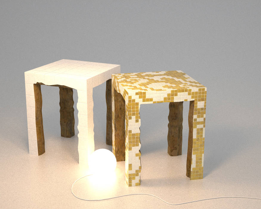 Tables semi-sauvages ColineMonnier Design Maisons minimalistes Accessoires & décoration
