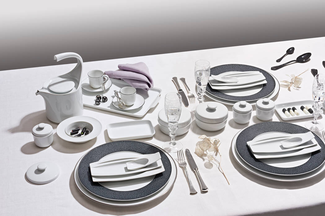 MIx & Match, Porzellanmanufaktur FÜRSTENBERG GmbH Porzellanmanufaktur FÜRSTENBERG GmbH Modern kitchen Cutlery, crockery & glassware