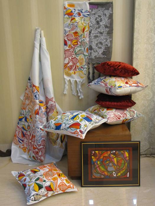 Limited Edition TUNI Interiors Pvt. Ltd. Dormitorios rústicos Textiles
