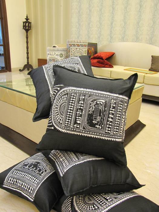 Limited Edition TUNI Interiors Pvt. Ltd. Rustic style bedroom Textiles