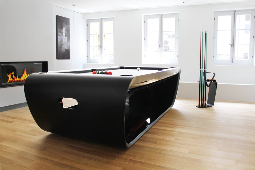 Blacklight Pool Table, Quantum Play Quantum Play Salas de entretenimiento de estilo moderno Mobiliario