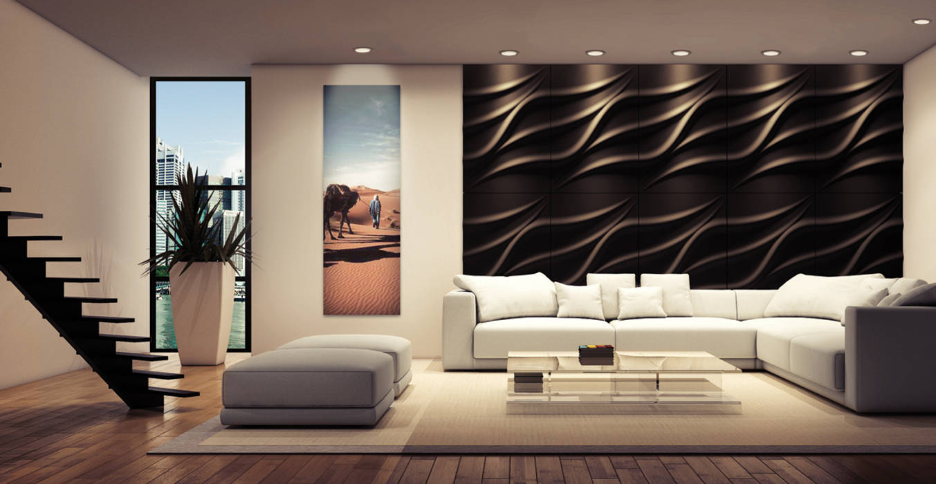 Wandverkleidung 3D Modell Nr. 25 TIDE Loft Design System Deutschland - Wandpaneele aus Bayern Moderne Wohnzimmer wandgestalten,schlafzimmer wand,dekorativ,wandbelag,wandbeläge,tapete,fliesen