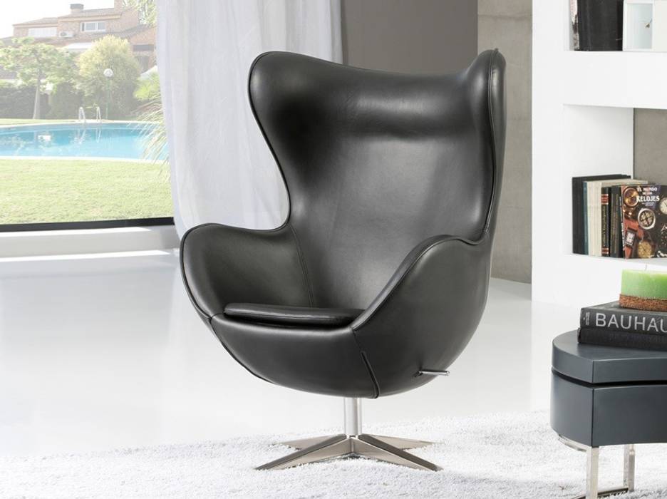 Sillón Egg Negro Ámbar Muebles Livings de estilo moderno Salas y sillones