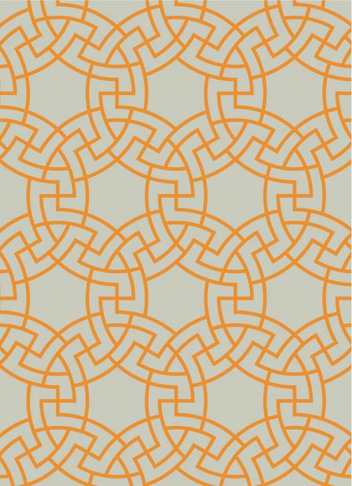 MICA Zen Rainbow Collection - Orange Mica Gallery Ltd Modern walls & floors Wallpaper