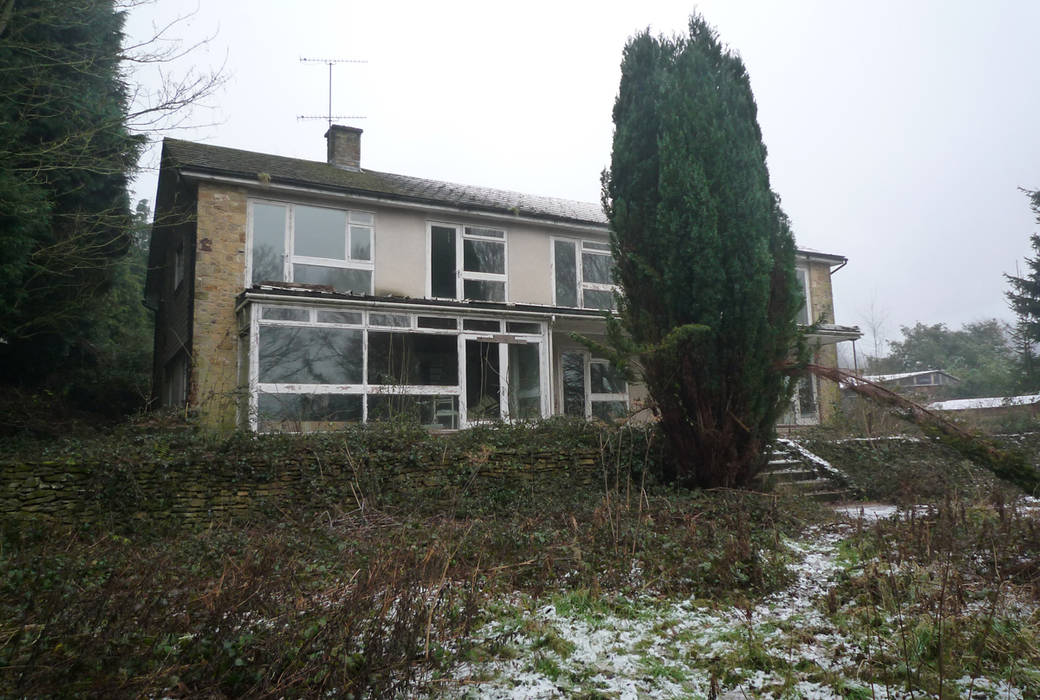 Derelict 1960s property in West Sussex ArchitectureLIVE 1960s house,renovation project,restoration